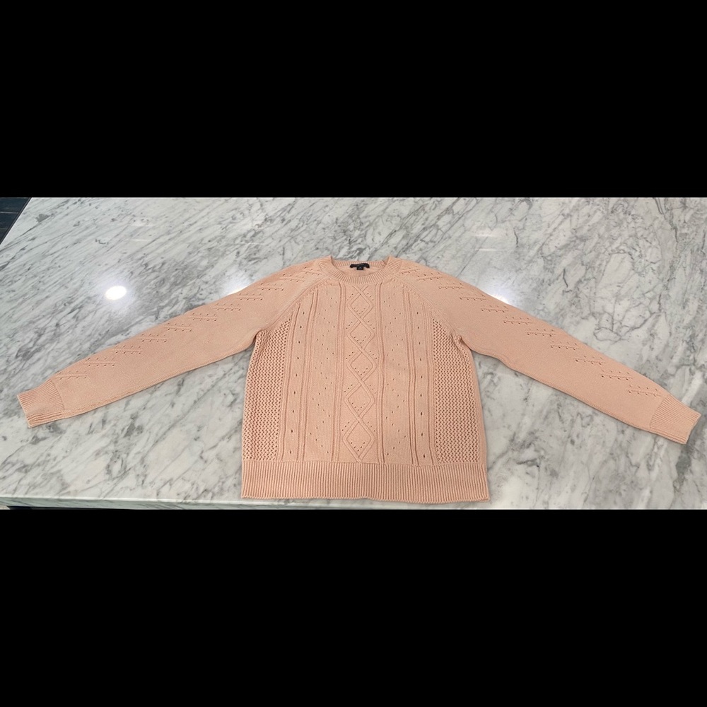 J. Crew light pink sweater, size M
